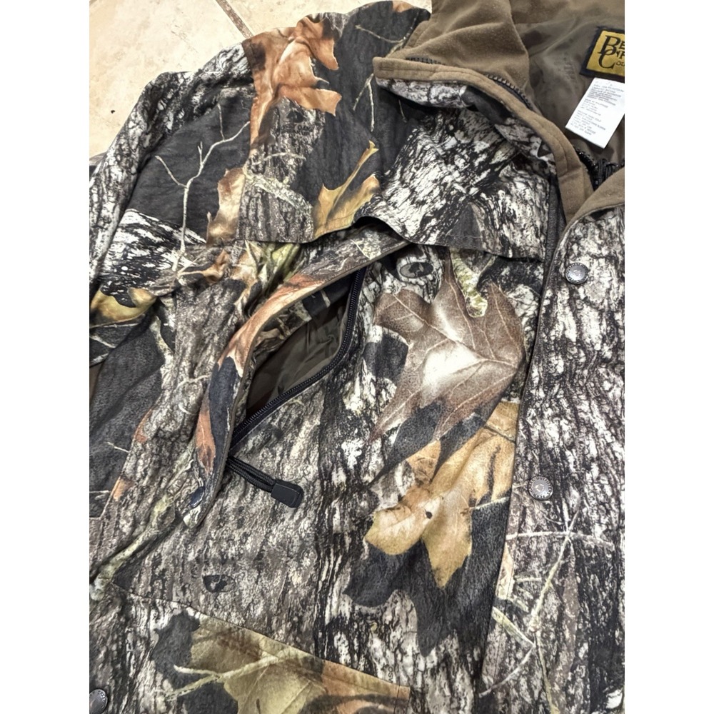 Bear Creek Outfitters Mossy Oak Camouflage Coat Jacket Mens Size 2XL Full Zipper - Picture 11 of 16